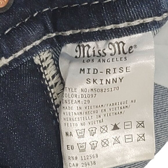 Miss Me Mid Rise Skinny 30 - Picture 7 of 8